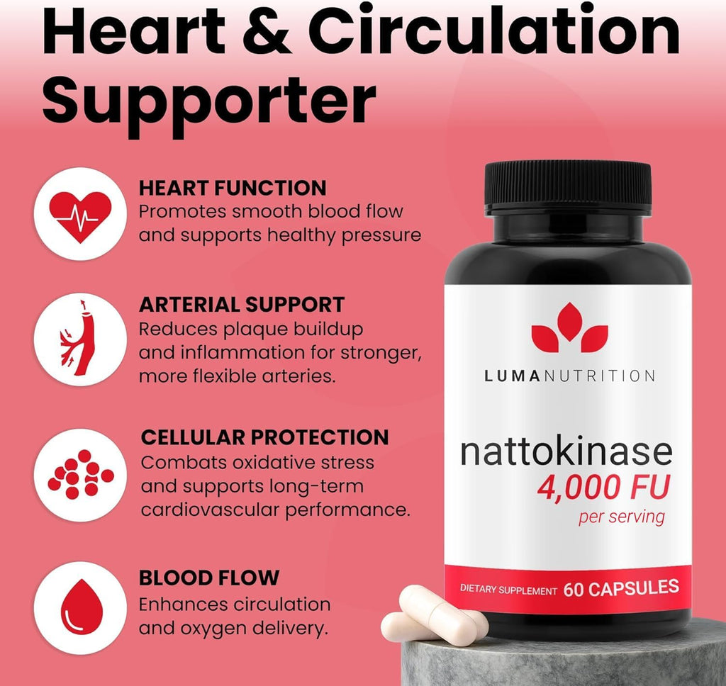 Luma Nutrition Nattokinasa 4000 FU - 60 Cápsulas