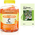 Spring Valley Gominolas de Vitamina C Extra Strength para la Salud Inmunitaria, Naranja, 500 mg, 120 unidades + Guía de Vitaminas VitaMax (2 artículos)