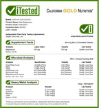 California Gold Nutrition Magnesio Masticable para Niños, Sabor Cereza, 90 Comprimidos Vegetarianos (50 mg por Comprimido)