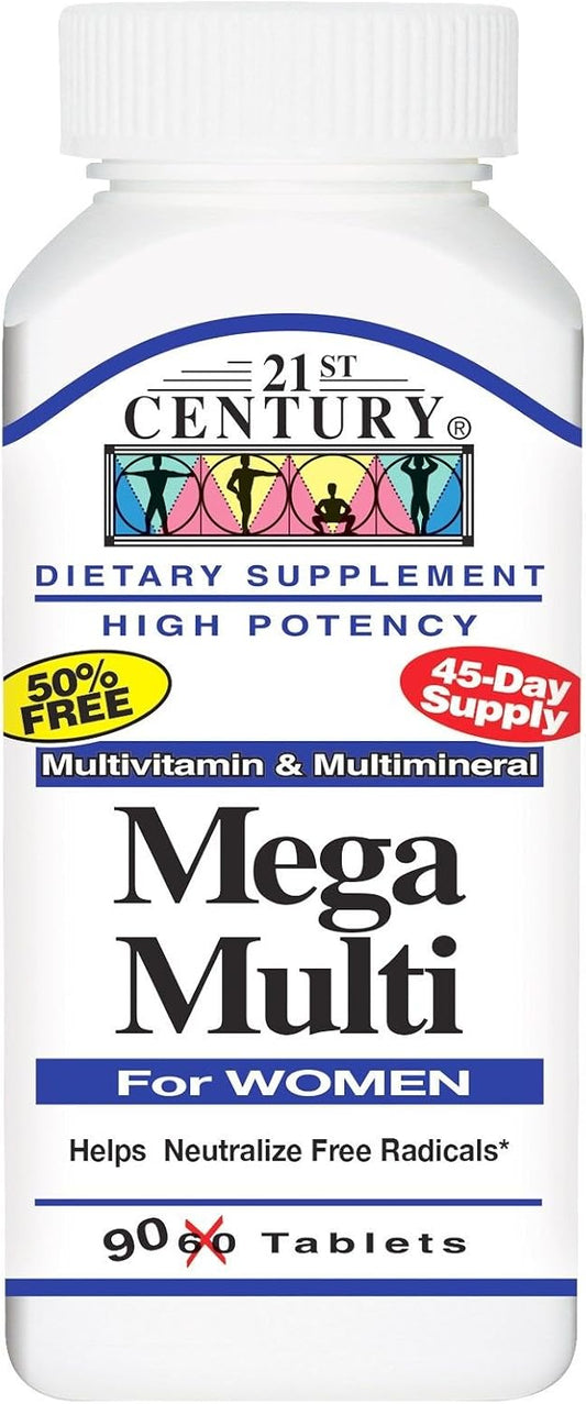 Mega Multi for Women, 90 Comprimidos - Multivitamínico para Mujeres