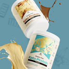 LevelUp Keto Protein, con Péptidos de Colágeno, MCT Energético, Aislado de Proteína de Suero, Complemento Alimenticio en Polvo Keto - Vainilla Sweet Cream