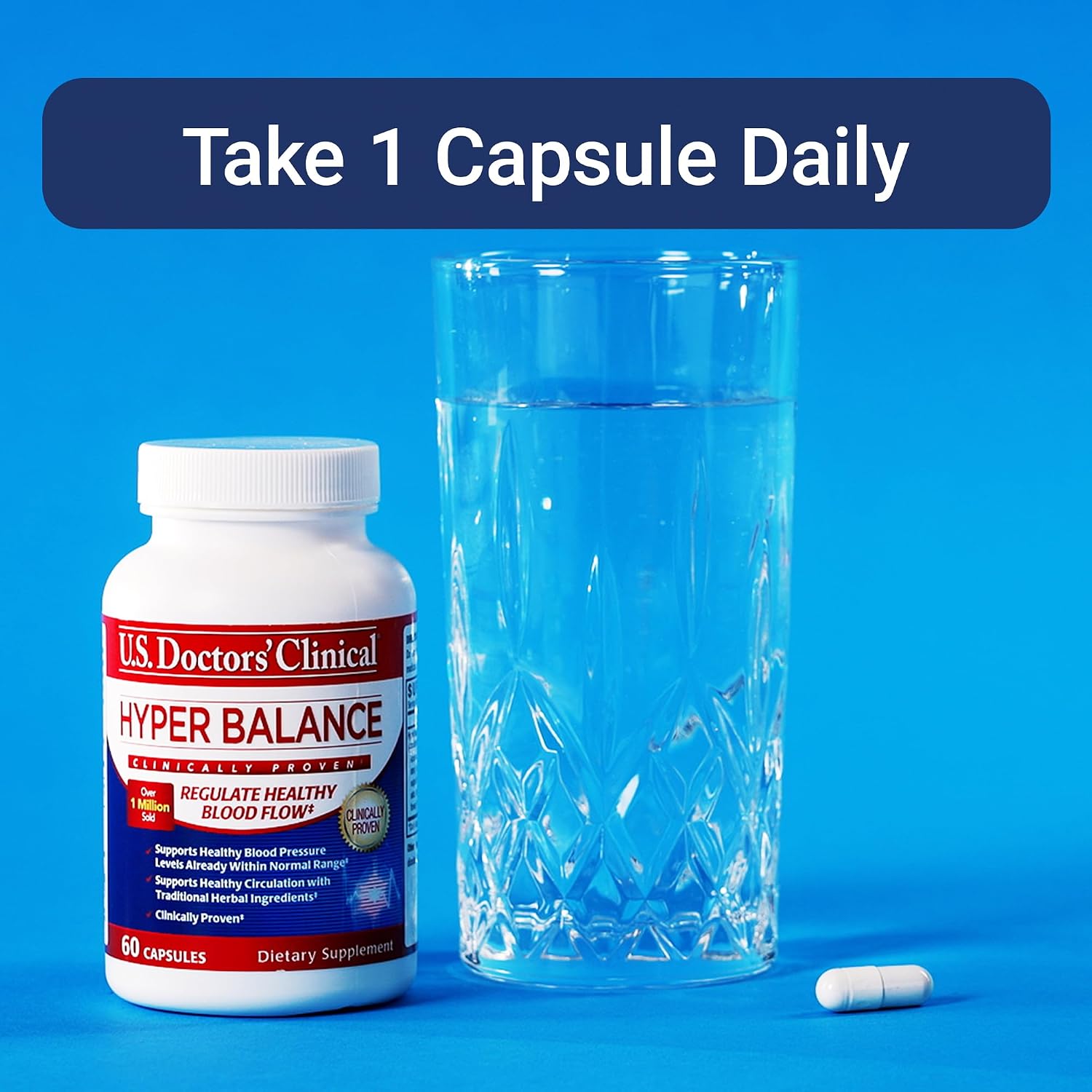 U.S. Doctors’ Clinical HyperBalance Apoyo Hepático con Corteza de Eucommia y Crisantemo Silvestre (60 Cápsulas)