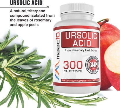 MAAC10 Ácido Ursólico 300 mg - Extracto de Romero - 120 Cápsulas – Image 6
