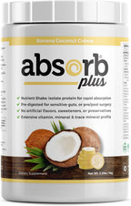 Absorb Plus Isolate Protein – Complemento Alimenticio con Proteína de Suero, Sabor Plátano y Coco (1 kg)