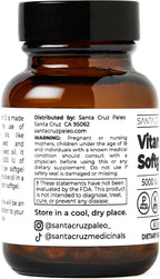 Santa Cruz Paleo Vitamina D3 5000 UI - 60 Cápsulas Blandas con Aceite de Oliva