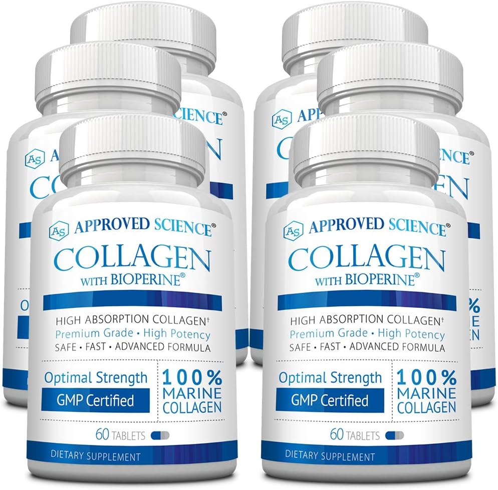 Approved Science Colágeno Marino Hidrolizado Tipos I y III - 360 Comprimidos