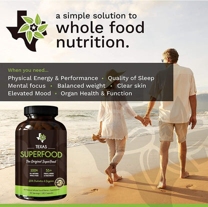 Texas SuperFood - Cápsulas Originales de Superalimentos, Rojas y Verdes, 180 Cápsulas – Image 4