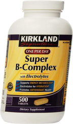 KIRKLAND SIGNATURE Super B-Complex con Electrolitos Una al Día - 1000 Comprimidos (Paquete de 2)