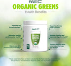 IVL Organic Greens - Superalimento Orgánico en Polvo - 30 Raciones