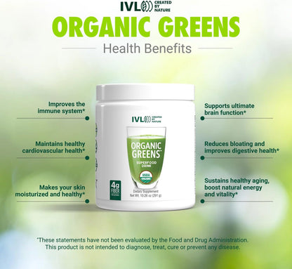 IVL Organic Greens - Superalimento Orgánico en Polvo - 30 Raciones – Image 3