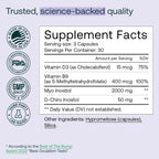 MIRA Suplemento para SOP con Myo Inositol y D-Chiro Inositol 40:1 - 90 Cápsulas
