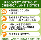 Kennel Cough Treatment para Perros y Gatos - Alivio de la Tos - Gotas Herbales - 60 ml