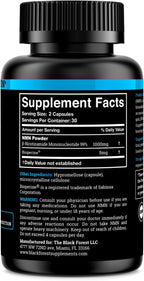 Black Forest NMN 1000 mg - Nicotinamida Mononucleótido con BioPerine® (60 Cápsulas)