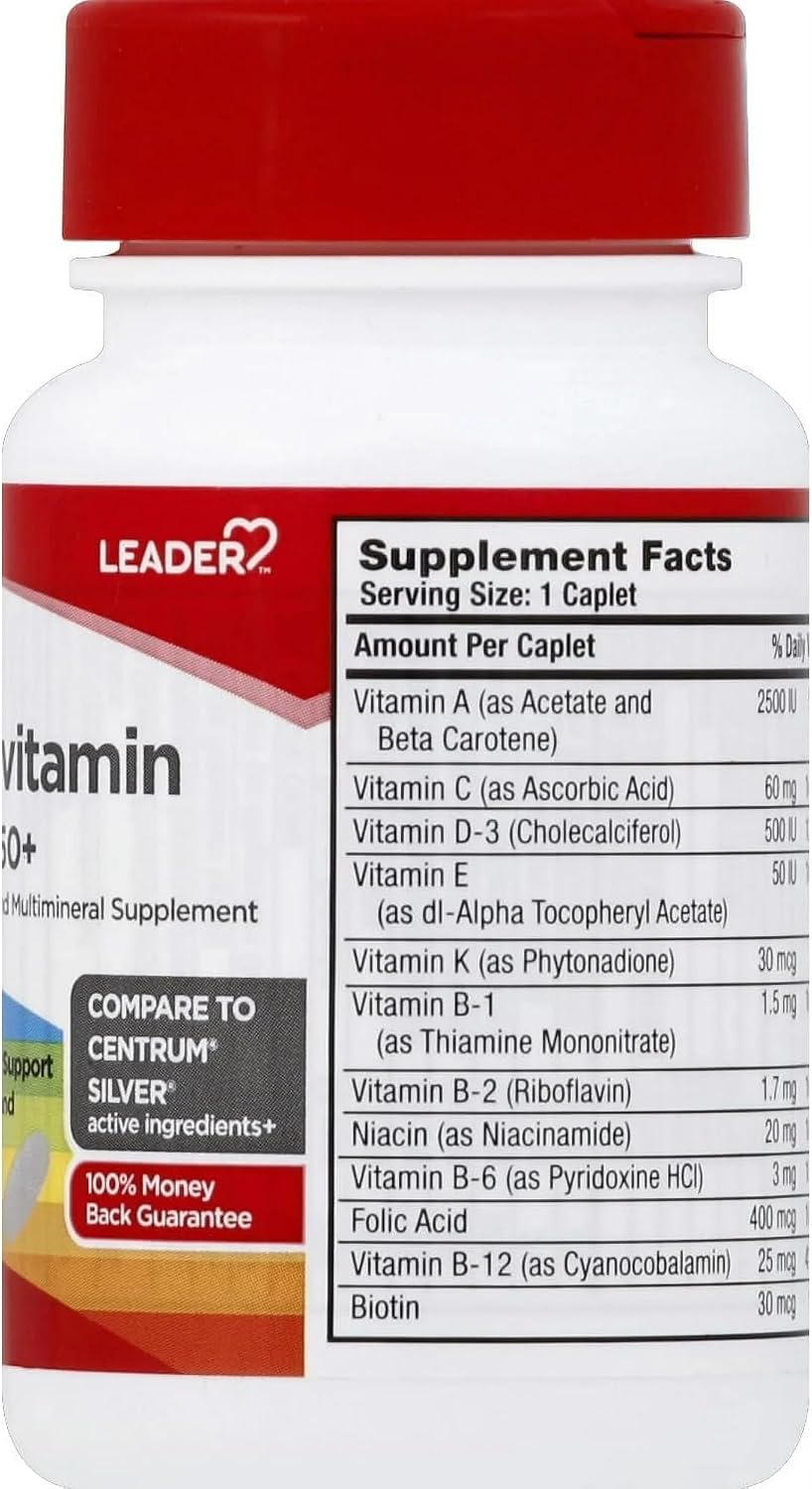 Leader Multivitamin Adulto 50+ Comprimidos 30 unidades