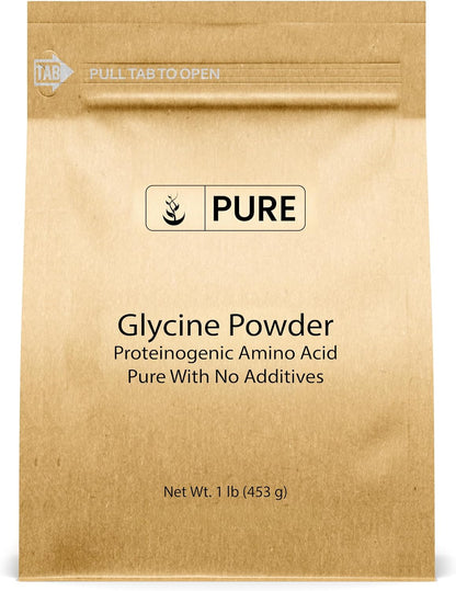PURE ORIGINAL INGREDIENTS Glicina en Polvo, 454g (1 lb), No Transgénico, Aminoácido No Esencial – Image 1
