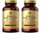 Solgar Ester-C Plus 500 mg Vitamina C (Complejo de Ascorbato) - 100 Cápsulas Vegetales, Paquete de 2 - Antioxidante y Apoyo Inmunológico - No Transgénico, Vegano, Sin Gluten, Kosher - 200 Porciones