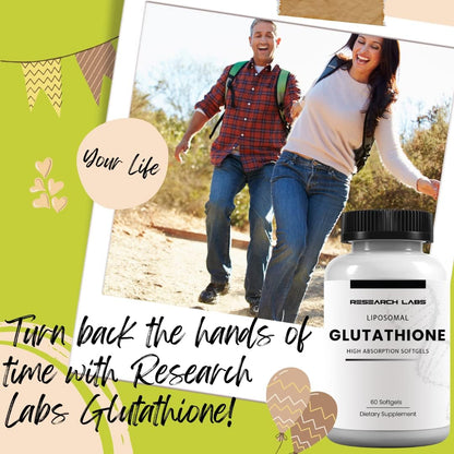 Research Labs Liposomal Glutathione Supplement con Gluta-IV™ – 120 Cápsulas Blandas – Image 2