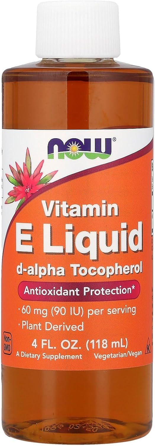 NOW Foods Liquid Vitamin E 54,600 IU, 118 ml