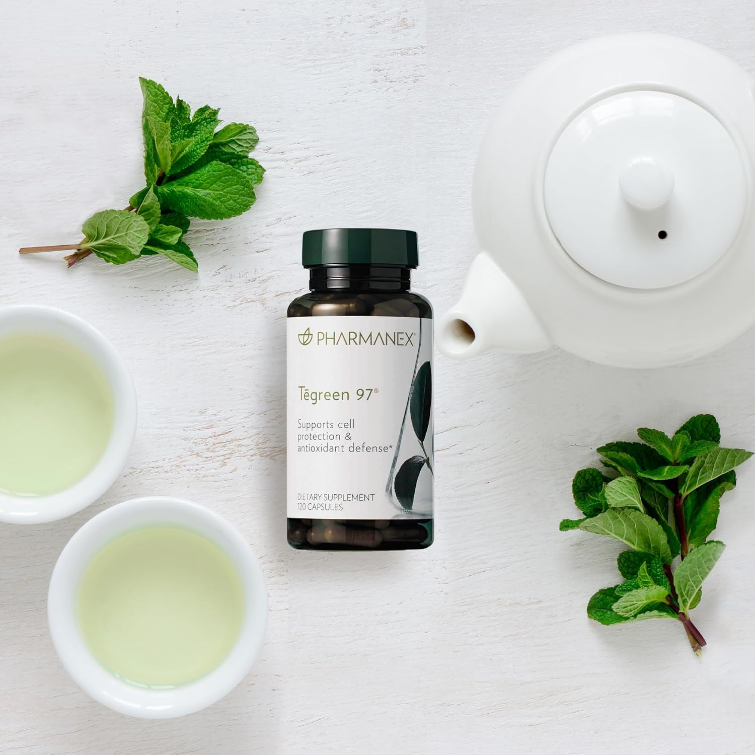 Nu Skin Pharmanex Tegreen 97 - Protección Celular | 120 Cápsulas | Extracto de Té Verde con 97% Polifenoles