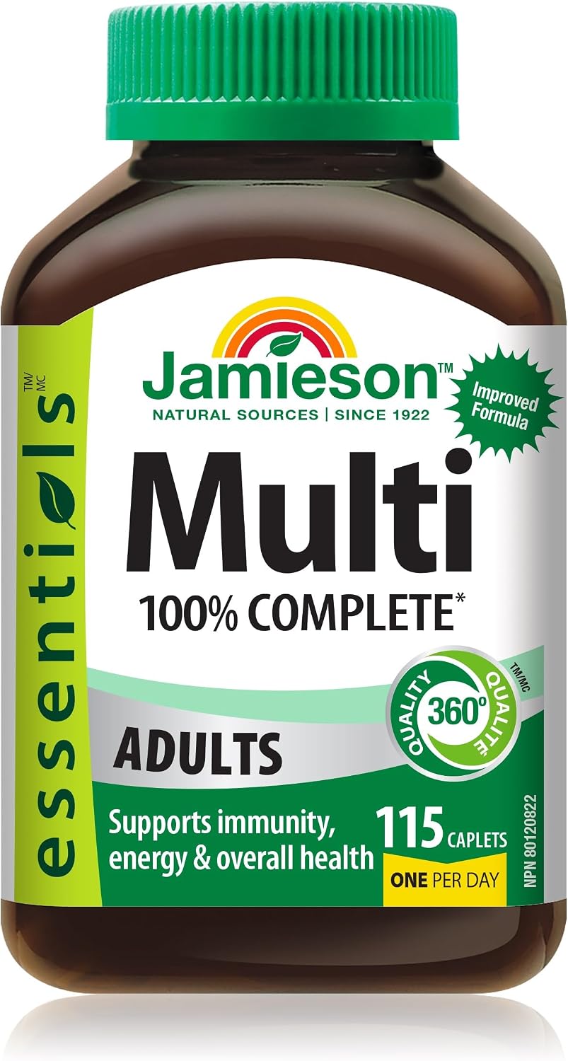 Jamieson 100% Complete Multivitamin for Adults - Multivitamínico Completo para Adultos