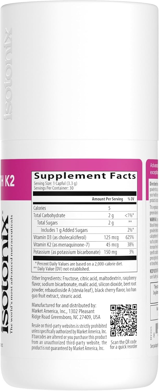 Isotonix Vitamina D con K2 – Polvo Isotónico, 30 sobres