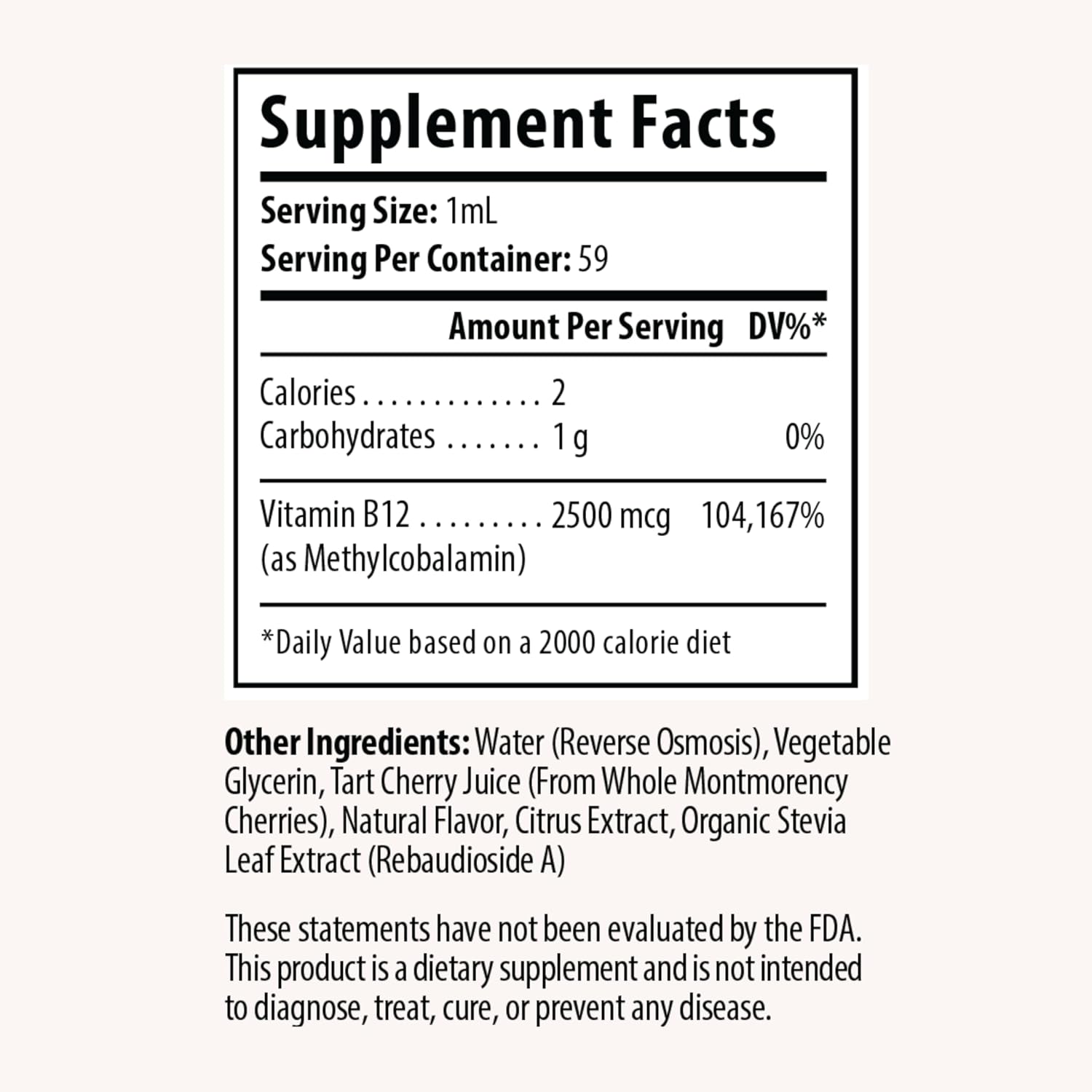 Drop Vitamina B12 Líquida 2500 mcg Metilcobalamina