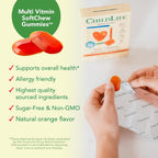 CHILDLIFE ESSENTIALS Multivitamínico Infantil Gomitas SoftChew - Sin Azúcar, Sabor Naranja Natural, 27 Gomitas
