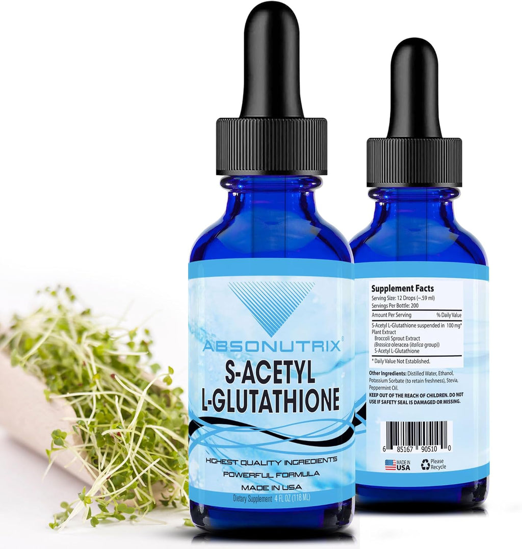 S-Acetyl L-Glutathione 100 mg por ración 118 ml Líquido 200 raciones