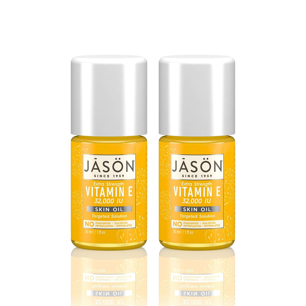 JASON Aceite de Vitamina E Extra Fuerte 32.000 UI - 1.1 oz (Pack de 2)