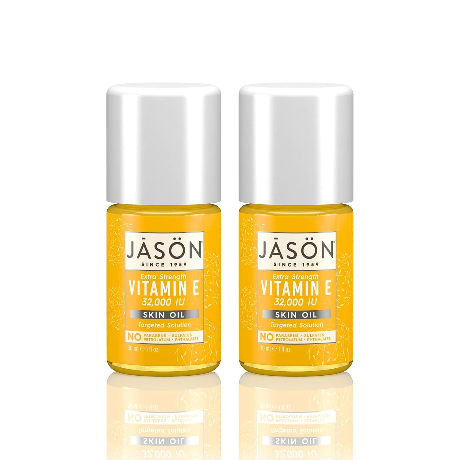 JASON Aceite de Vitamina E Extra Fuerte 32.000 UI - 1.1 oz (Pack de 2)