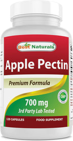 Best Naturals Pectina de Manzana 700 mg, 120 Cápsulas
