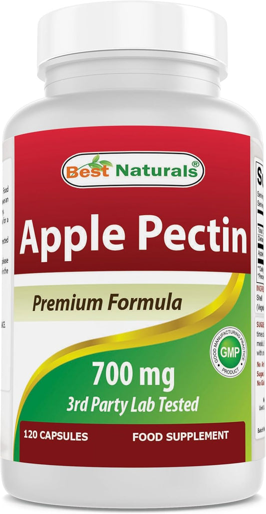 Best Naturals Apple Pectin 700 mg, 120 Capsules