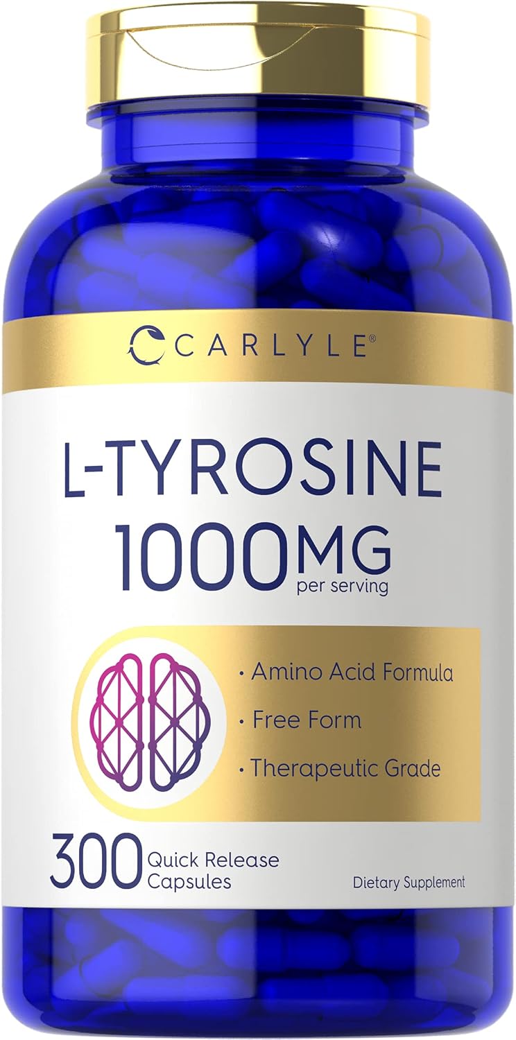 Carlyle L-Tirosina 1000 mg 300 Cápsulas