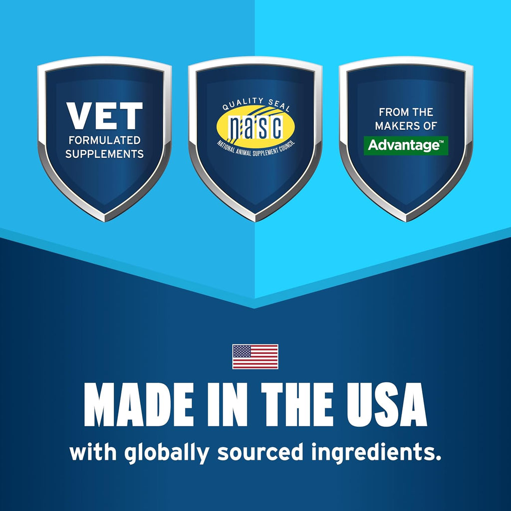 Pet Protect Suplemento para la Piel de Perros, Mezcla Patentada Free Form, Masticables Sabor Bacon (60 unidades)