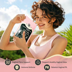 NIUSISE Feminine Balance Gummies - Gominolas para el equilibrio femenino, sabor fresa, vegano, sin gluten, 60 unidades