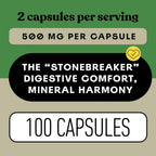 Chanca Piedra Orgánica Cápsulas 500mg - Extracto de Phyllanthus Niruri, 100 Cápsulas Veganas