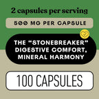 Chanca Piedra Orgánica 500mg – Cápsulas de Phyllanthus Niruri – Complemento Herbal Vegano