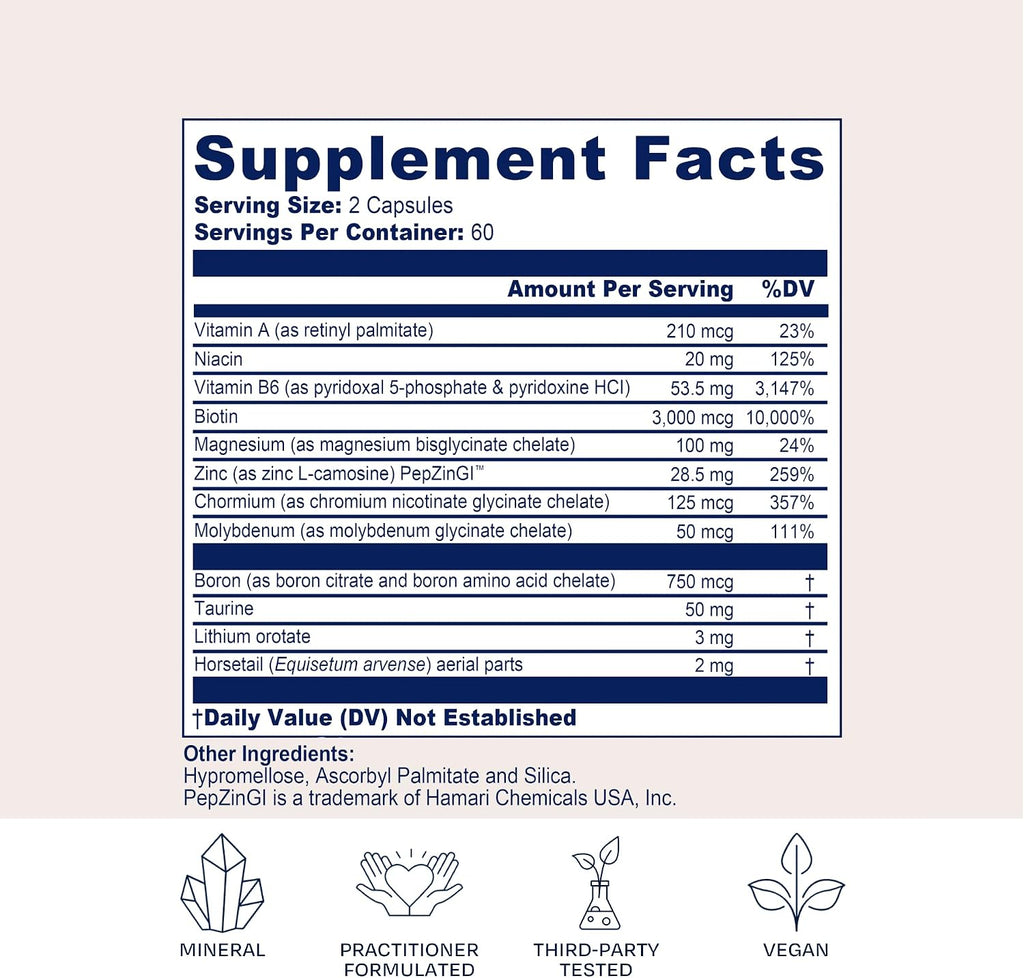 BioPure Core-S Suplemento Mineral – Vitaminas, Minerales, Aminoácidos y Hierbas – 120 Cápsulas