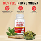 Advanced Glucose Discovery - Complemento para Metabolismo Glucémico con Gymnema Sylvestre, Granada y Crominex 3+ | 90 Cápsulas Veganas