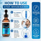 BIYODE Gotas de Azul de Metileno - Sin Formaldehído ni Alcohol - 1% para Uso Humano