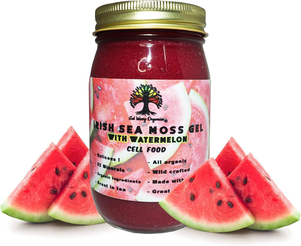 Wildcrafted Irish Sea Moss Gel Orgánico - Sabor Sandía