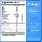 Vivioptal Multivitamínico para Hombre y Mujer, 60 Cápsulas (30+30)