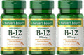 Nature's Bounty Vitamina B-12 500 mcg - 300 comprimidos (3 botes de 100)