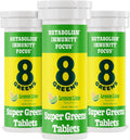 8Greens Daily Greens - Comprimidos Efervescentes de Vegetales Verdes con Aloe Vera, Sabor Limón-Lima, 30 Comprimidos