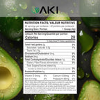 AKI Avocado Superfood Powder (170g) - Rico en Nutrientes, Vitaminas, Omega 3 y Antioxidantes - Vegano y No-GMO