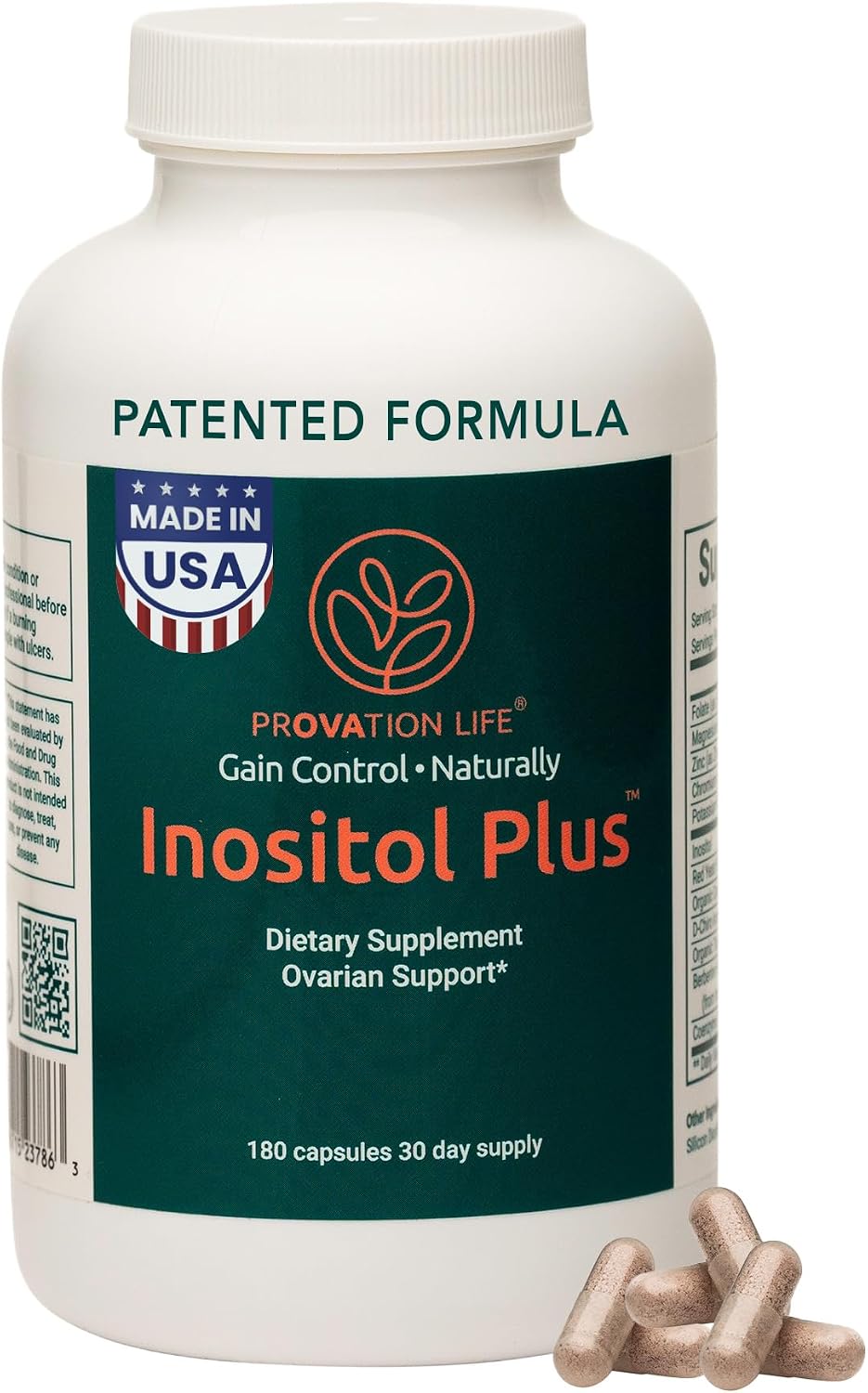 Inositol Plus para Mujeres | Fórmula 40:1 Myo-Inositol y D-Chiro Inositol con 12 Ingredientes | 120 Cápsulas