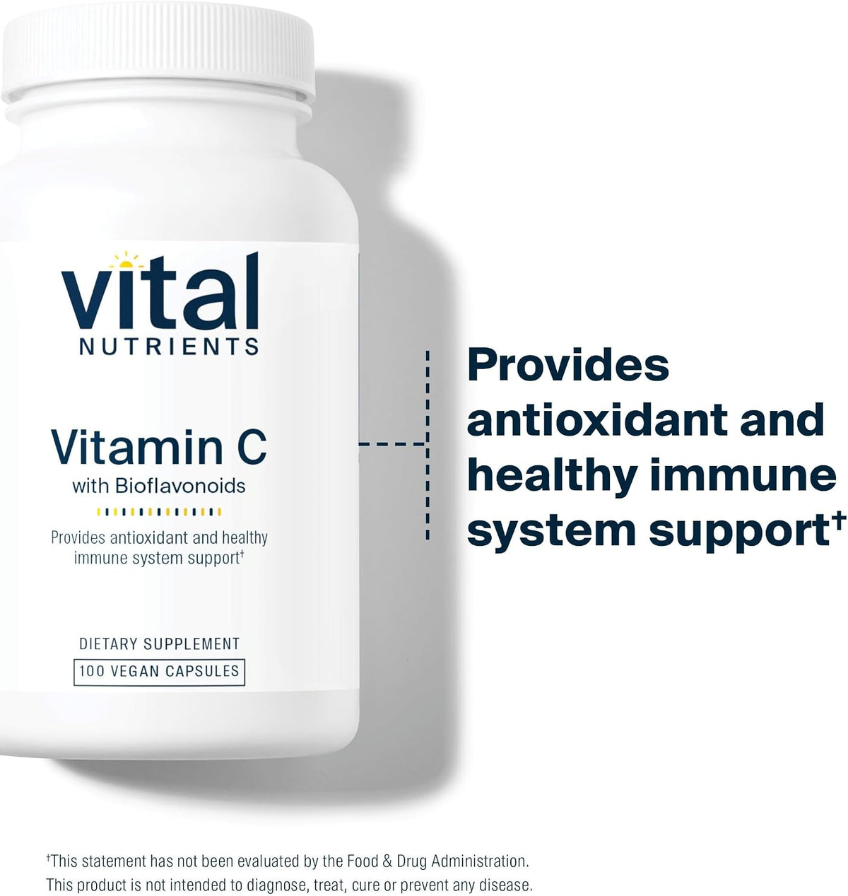 Vital Nutrients Vitamina C con Bioflavonoides - 1000 mg + 500 mg, 100 cápsulas – Image 3