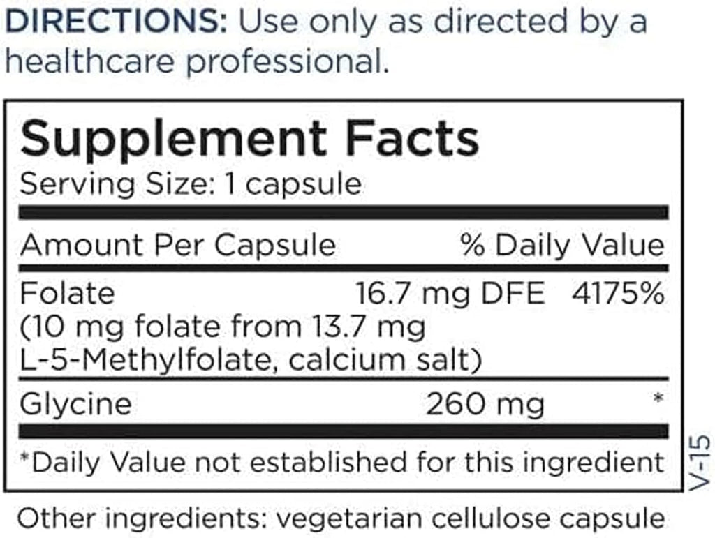 Metabolic Maintenance L-Metilfolato 10 mg - 90 Cápsulas