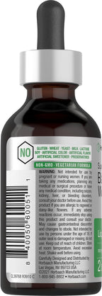 Horbäach Black Walnut Hull and Wormwood Extract Tincture – 2 fl oz – Alcohol Free Liquid – Vegetarian, Non-GMO & Gluten Free Supplement