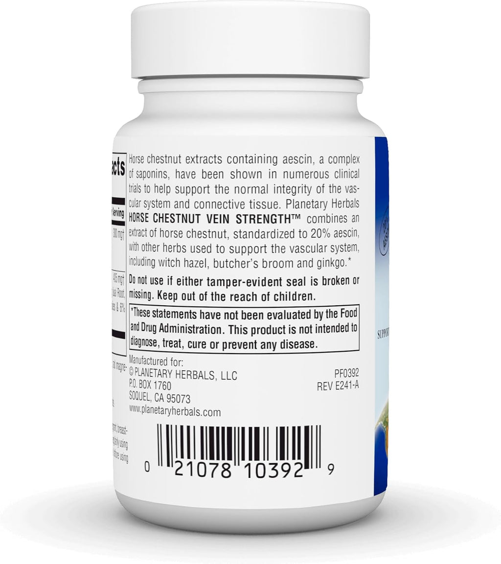 Planetary Herbals Castaño de Indias Venas Fuertes, 705 mg - 42 Comprimidos